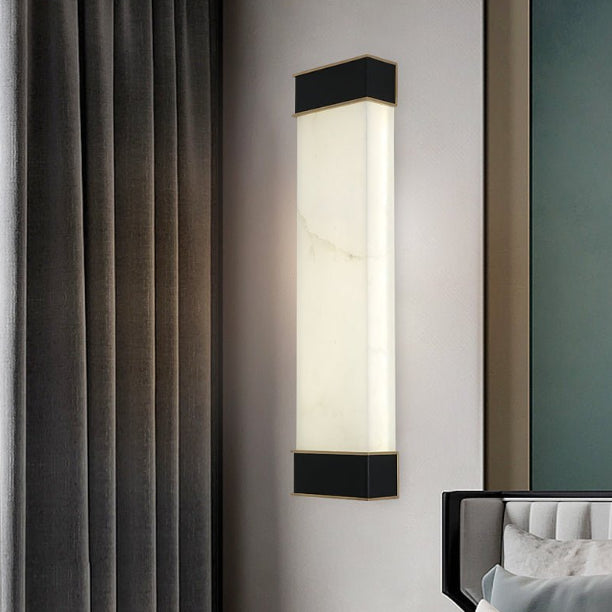 Mellingen | Rectangular Marble Wall Lamp in Minimalistic Style