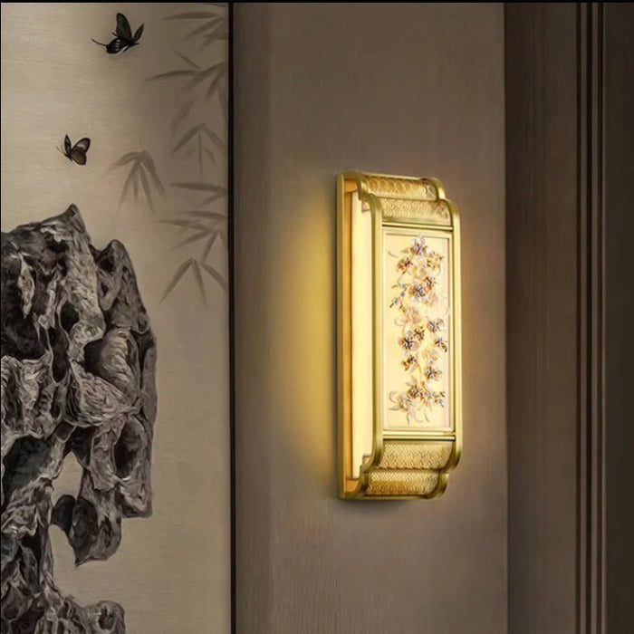 Luxury Wall Lamp in Classic Asian Style for Living Room, Bedroom