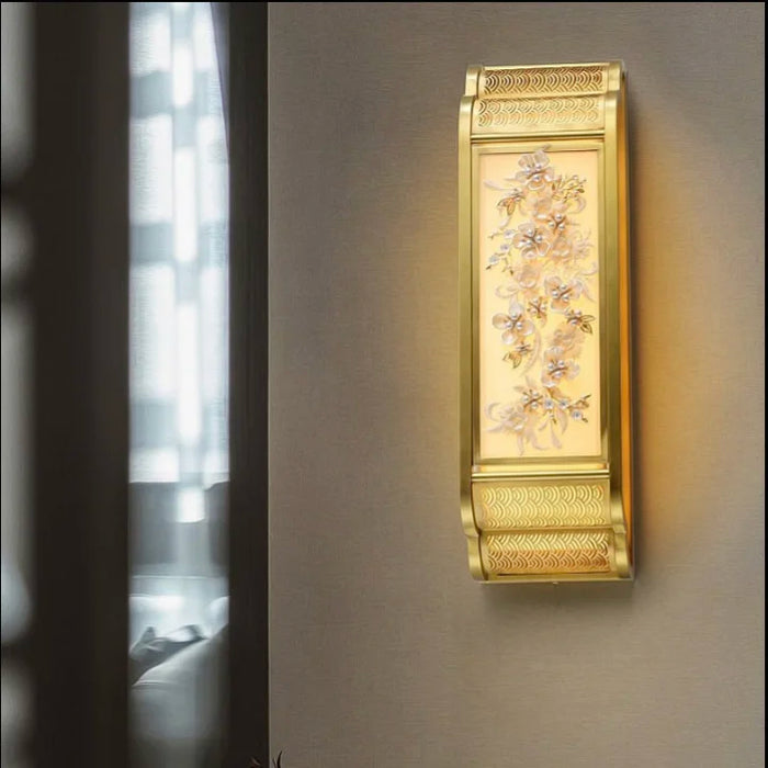 Luxury Wall Lamp in Classic Asian Style for Living Room, Bedroom