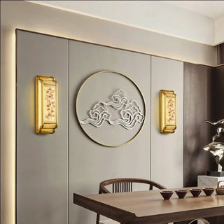 Luxury Wall Lamp in Classic Asian Style for Living Room, Bedroom