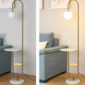 Art Deco Modern LED Floor Lamp With Round Table