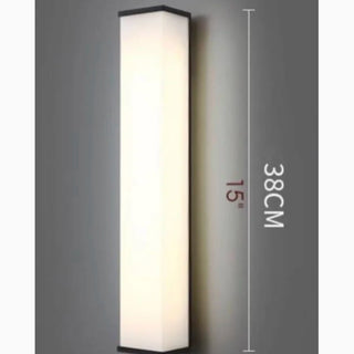 MIRODEMI® Creative Outdoor Vertical Glass Wall Sconce for Courtyard, Porch image | luxury lighting | vertical wall lamps