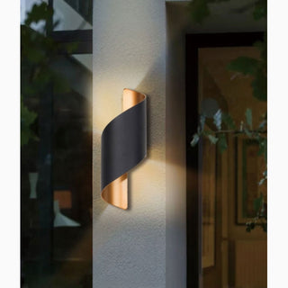 MIRODEMI® Creative White/Black Outdoor Aluminum Waterproof Wall Lamp For Courtyard