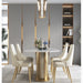 Gold Light Luxury Leather Dining Chair