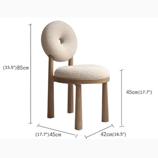 Lamb Velvet Creative Backrest Leisure Desk Chair