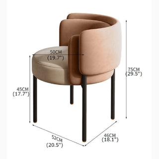 Light Luxury Technology Cloth Art Dining Chair