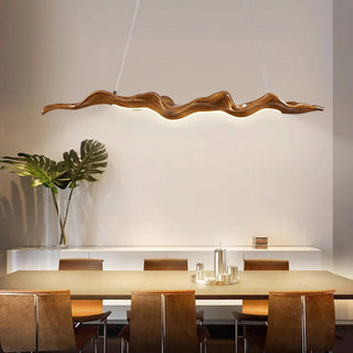 MIRODEMI® Modern Gold Leaf Pendant Light with Sleek LED Features