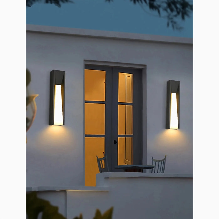 Altamura | Modern Outdoor Black Stylish Exterior LED Wall Lamp for Porch, Garden, Entrance, Courtyard | LED Light | Outdoor Lighting | Luxury Lighting |