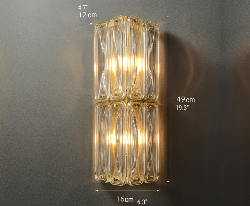 MIRODEMI® Luxury Glass Wall Lamp in Post Modern Style, Living Room, Bedroom