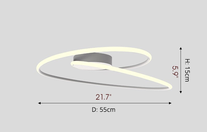 MIRODEMI® Acrylic LED Ceiling Light for Living Room, Dining Room, Bedroom