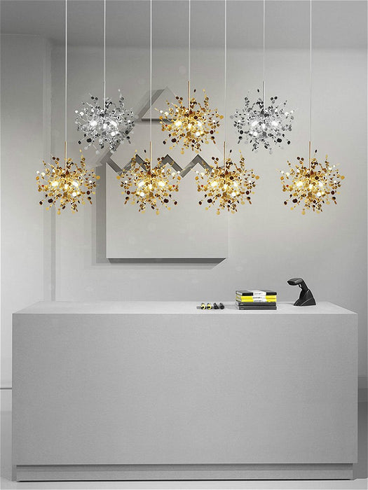 MIRODEMI® LED Chandelier in a Modern Style of Stainless Steel for Dining Room image | luxury lighting | led chandeliers