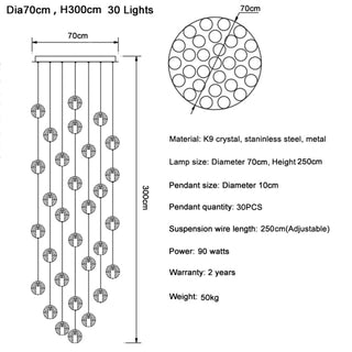 Lenno | Crystal Hanging Light Fixture