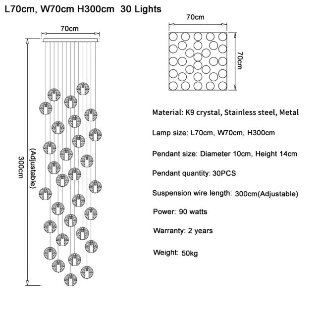 Lenno | Crystal Hanging Light Fixture