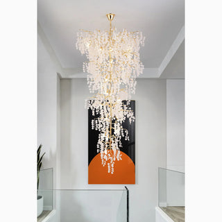 MIRODEMI® Aidone | Luxurious Crystal Pendant Chandelier for Staircase Design