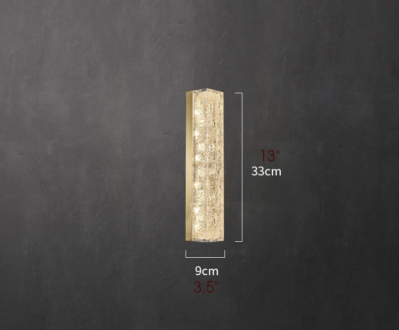MIRODEMI® Modern Crystal Wall Lamp in Minimalistic Style for Bedroom, Living Room
