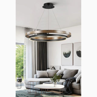 MIRODEMI® Sion | Refined Modern Aluminium Drum Pendant Chandelier for Luxury Living