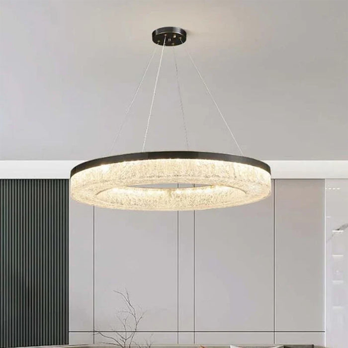 MIRODEMI® Selzach | Elegant Drum LED Ceiling Chandelier