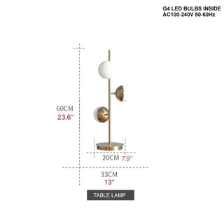 MIRODEMI® Elegant Golden Metal LED Desk Lamp for Living Room, Bedroom Warm light