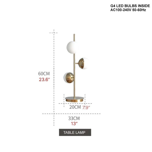 MIRODEMI® Elegant Golden Metal LED Desk Lamp for Living Room, Bedroom Warm light