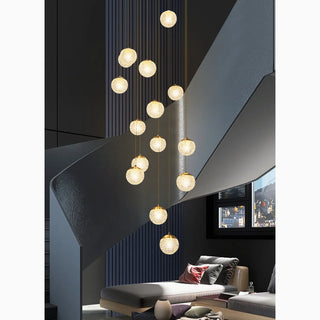 MIRODEMI® Aielli | Luxurious Large Gold Chandelier Perfect for Staircases