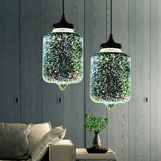 Gourdon 3D Colorful Starry Sky Pendant Lamp