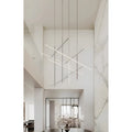 Arden Linear Chandelier - Smart LED Suspension Light For Living Room, Staircase | Gold, Black, Silver Finish