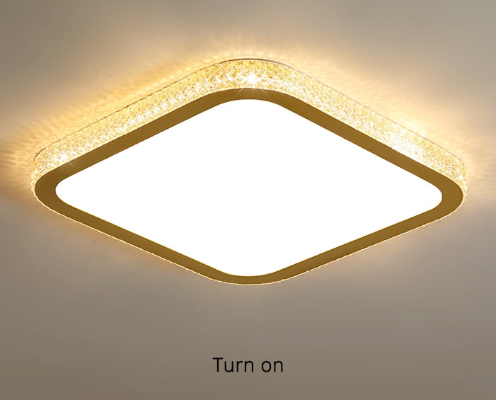 MIRODEMI® Square Crystal LED Ceiling Light For Bedroom, Living Room, Dining Room
