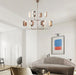 MIRODEMI® Posh Modern Art-Deco Multilayer Droplight Rose Gold Ceiling Led Chandelier 12 Branches / Cool light