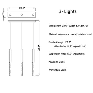 Manarola | Long LED Spiral Chandelier