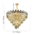 Amriswil | Contemporary Smoky Gray Chandelier for Living Room
