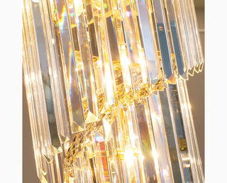 Art Deco | Black and Gold Crystal Chandelier for Hall and Staircase