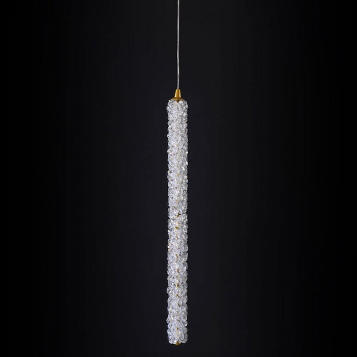 MIRODEMI® Modern Crystal Pendant Light with Adjustable Strip for Bedroom
