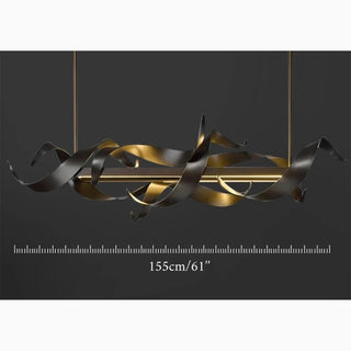 MIRODEMI® Sarnen | Modern and Chic Black Rectangle Chandelier for Sophisticated Rooms