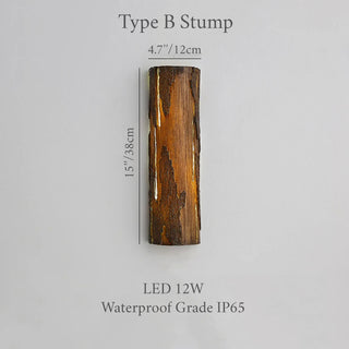 IP65 resin wall light for outdoor spaces walls