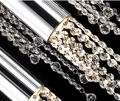 5 Lights - Hanging crystal light fixture for lobby, staircase, loft, stairwell