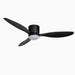 Solid Wood Led Ceiling Fan with Remote Control | 52"