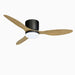 Solid Wood Led Ceiling Fan with Remote Control for Home | 52"