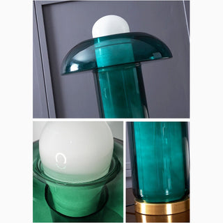 MIRODEMI® New Green Glass LED Light Modern Mushroom 