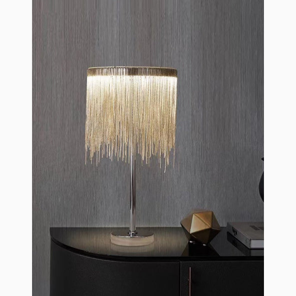 MIRODEMI® Postmodern LED Luxury Bedroom Bedside Tassel Table Lamp