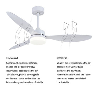 MIRODEMI® 52" Fashion Ceiling Fan With Lamp, Plastic Blades and Remote Control image | luxury furniture | fans with lamp