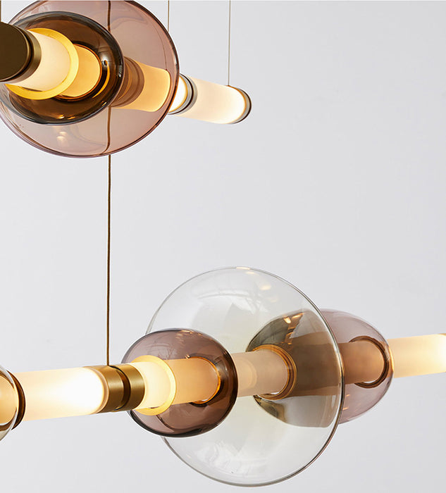MIRODEMI® Appenzell | Colored Glass Pendant Lamp for Restaurant