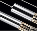 5 Lights - Hanging crystal light fixture for lobby, staircase, loft, stairwell