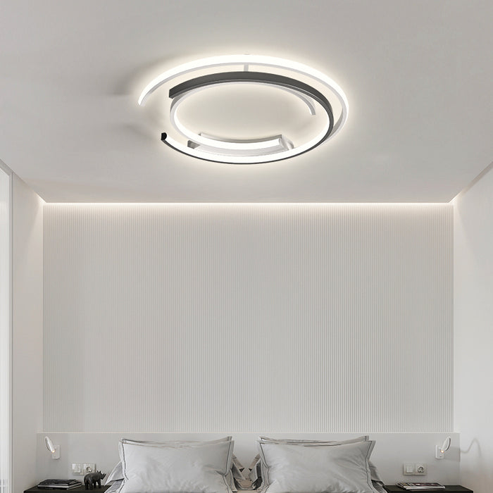 MIRODEMI® Modern Circular Aluminum Ceiling Light for Living Room, Bedroom