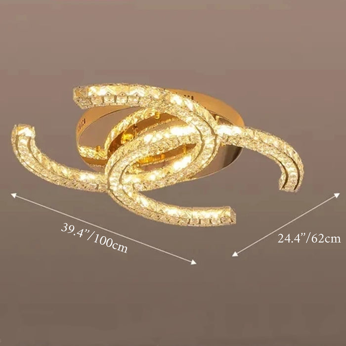 MIRODEMI® Aicurzio | Fashionable Luxury Crystal Gold Chandelier
