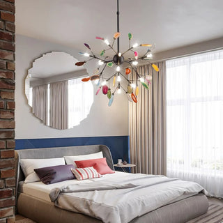 MIRODEMI® Agate-Inspired Multicolour LED Pendant Lamp for Home Decor