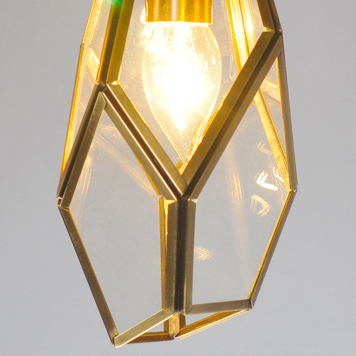 MIRODEMI® Auvare | Gold Art Deco Diamond Pendant Lamp
