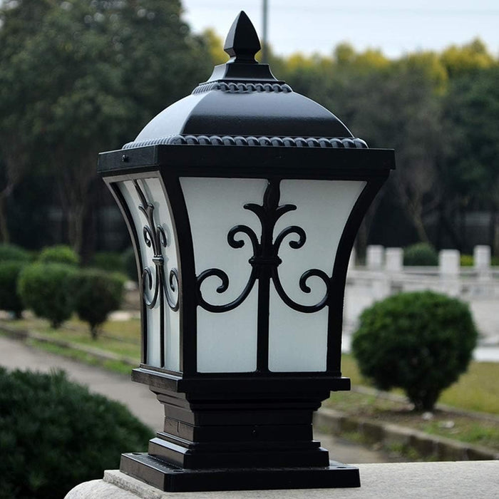 MIRODEMI® Luxury Antique Outdoor Waterproof Pillar Lamp for Courtyard