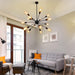 MIRODEMI® Creative Iron Chandelier in the Shape of 12-arm Satellite for Dining Room image | luxury furniture | home decor
