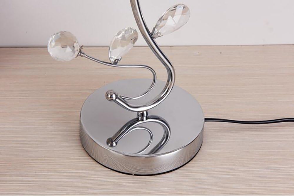 MIRODEMI® Modern Crystal LED Desk Lamp with Eye Protection for Study, Bedroom