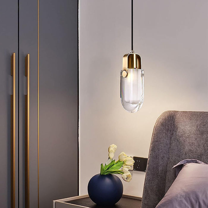 MIRODEMI® Luxury Crystalline LED Pendant Light for Bedroom, Dining Room, Kitchen